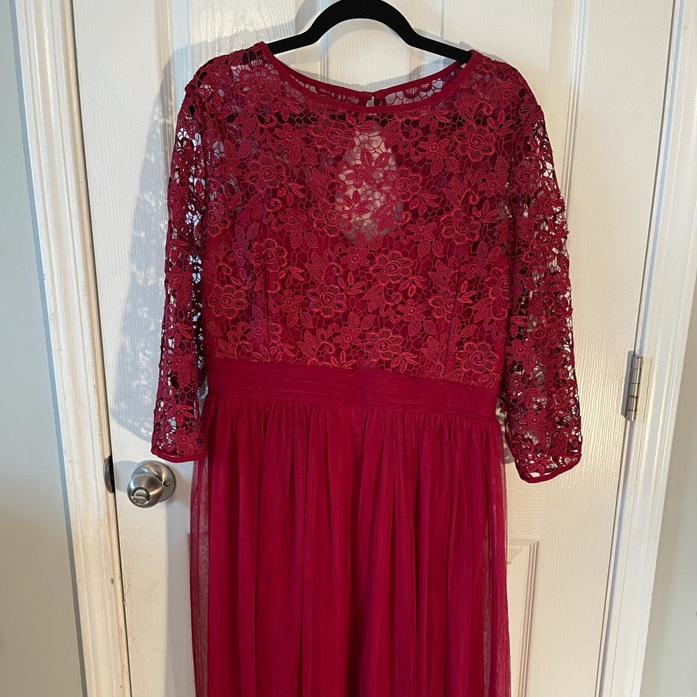 Lace and tulle dress